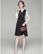 Robe Natalia noir/champagne