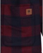 Veste en Laine mélangée Lorge à carreaux bordeaux