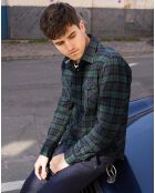 Chemise Cerisy à carreaux bleu/vert