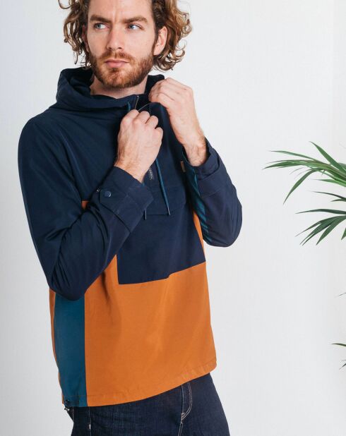 Blouson Cerilly marine/camel