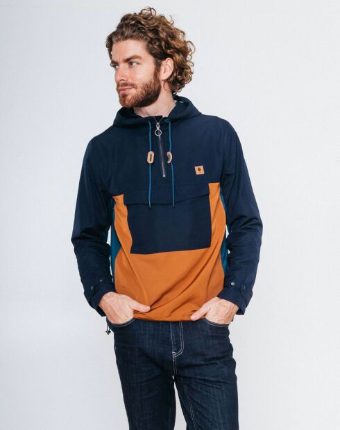Blouson Cerilly marine/camel