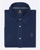 Chemise droite Vallon marine