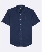 Chemise droite Vallon marine