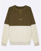 Sweat Arrou kaki/beige