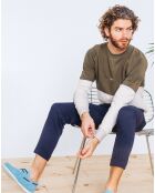 Sweat Arrou kaki/beige