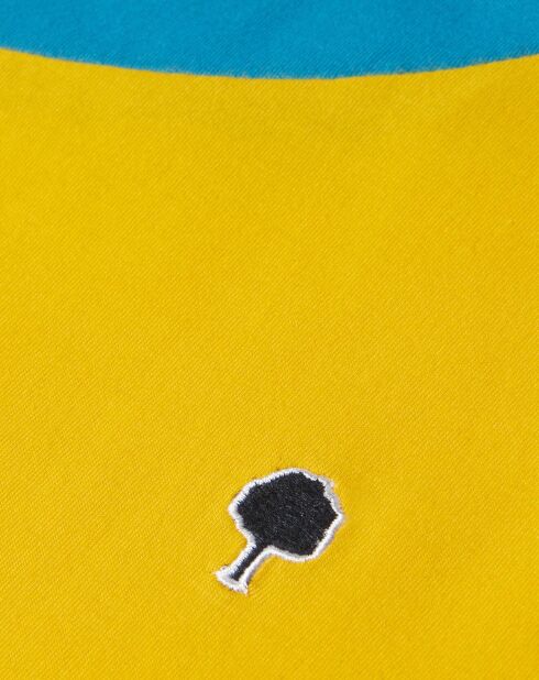 T-Shirt Plesse bleu/jaune