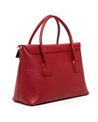 Sac à main en Cuir Amy bordeaux - 31.5 x23.5x13 cm