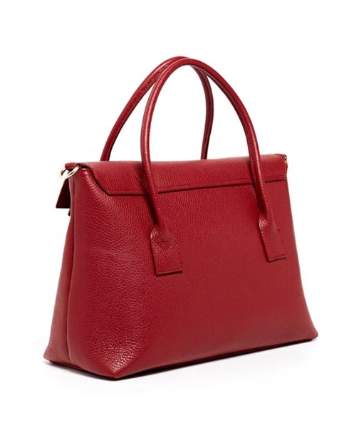 Sac à main en Cuir Amy bordeaux - 31.5 x23.5x13 cm