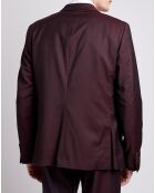 Veste 100% Laine S120 violette