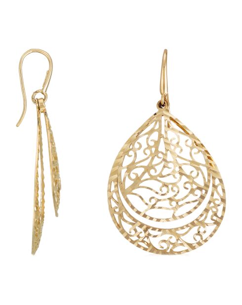 Orecchini orientali in oro giallo