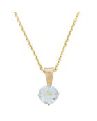 Pendentif Puce Topaze 0.66 ct or jaune