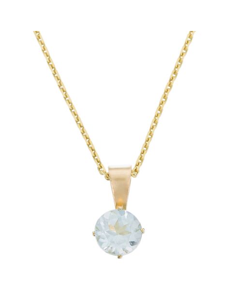 Pendentif Puce Topaze 0.66 ct or jaune