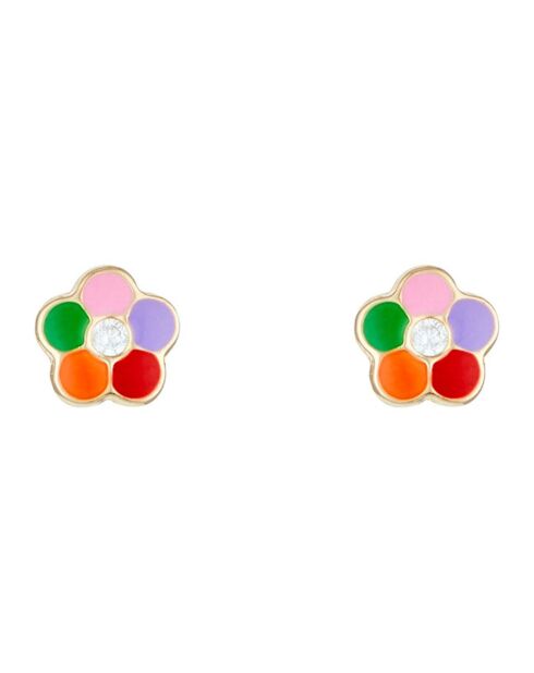 Boucles d'oreilles enfant Margherite or jaune