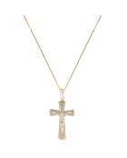 Pendentif Croix de Jésus or jaune