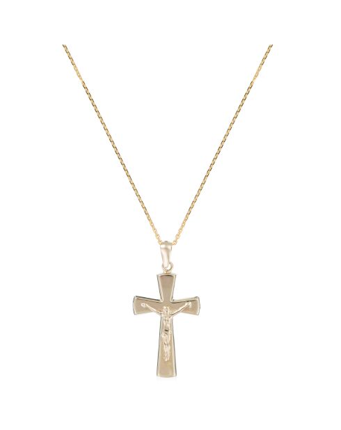 Pendentif Croix de Jésus or jaune