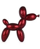 Sculpture Chien ballon rouge - 60x63x23 cm