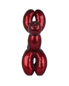 Sculpture Chien ballon rouge - 60x63x23 cm