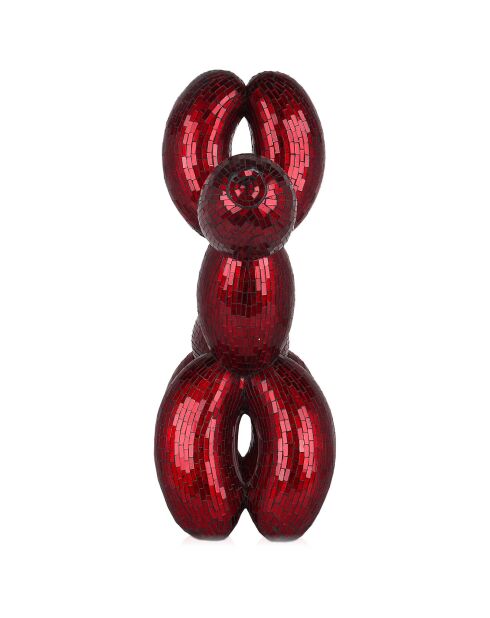 Sculpture Chien ballon rouge - 60x63x23 cm