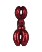 Sculpture Chien ballon rouge - 60x63x23 cm