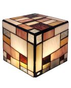 Lampe de chevet façon Tiffany Matrix multicolore - 15x15x15 cm