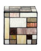 Lampe de chevet façon Tiffany Matrix multicolore - 15x15x15 cm