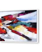 Tableau Abstrait multicolore - 64x124 cm