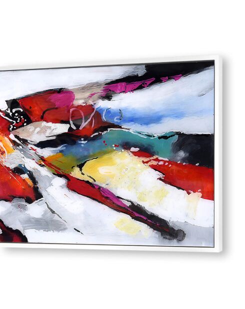 Tableau Abstrait multicolore - 64x124 cm