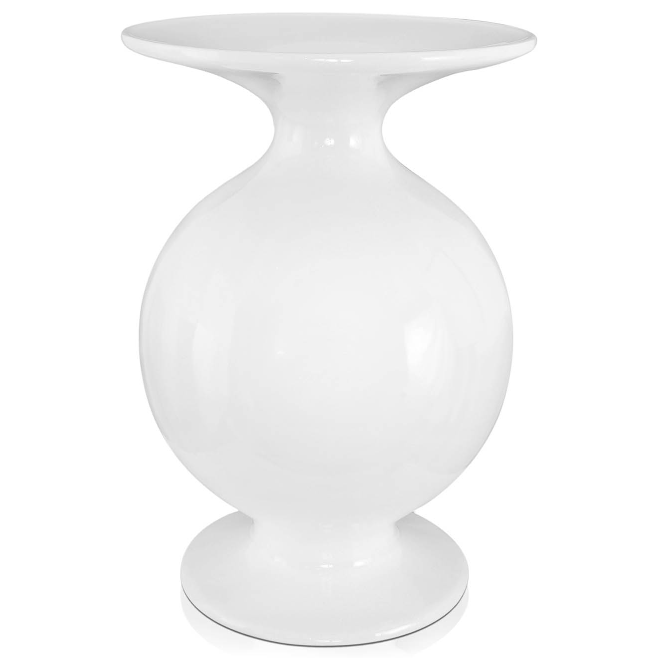 Vase ventru blanc - 48x69 cm