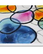 Tableau peint à la main Abstrait multicolore - 80x120 cm