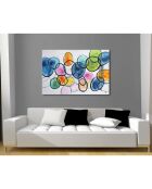 Tableau peint à la main Abstrait multicolore - 80x120 cm
