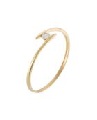 Arc Zirconring 0,06 Karat Gelbgold