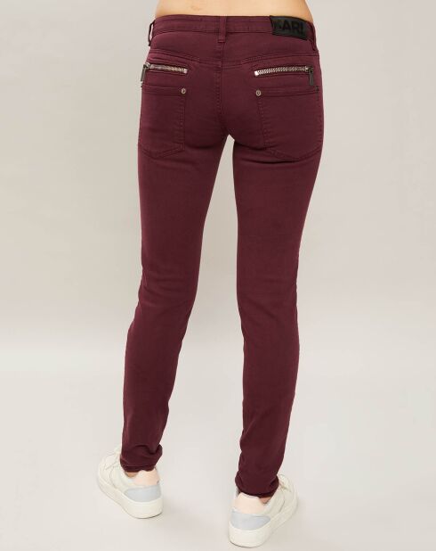 Jean Droit zip violet