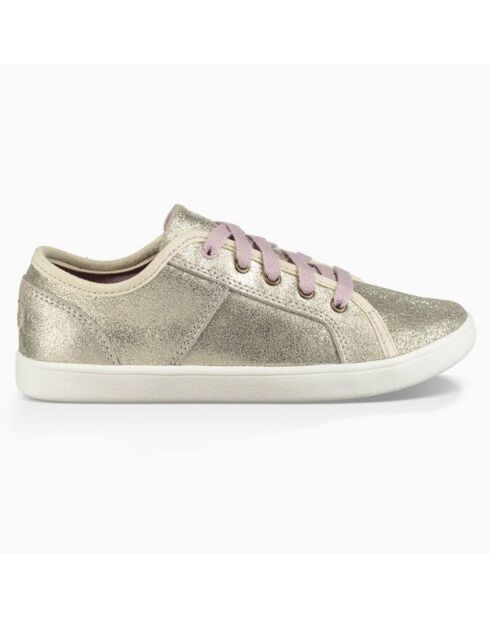 Sneakers en Cuir métallisé Irvin dorées