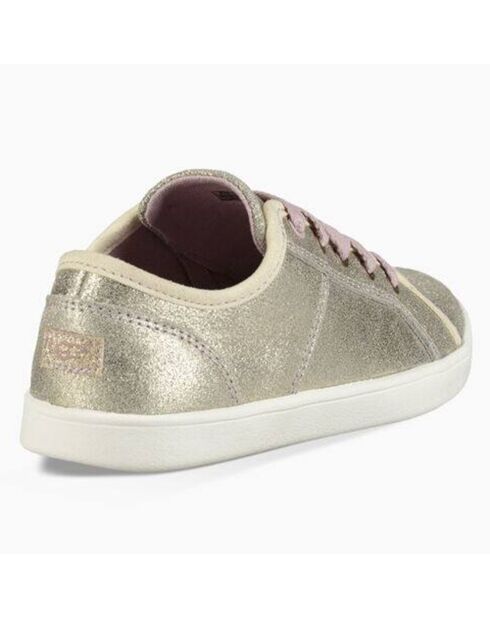 Sneakers en Cuir métallisé Irvin dorées