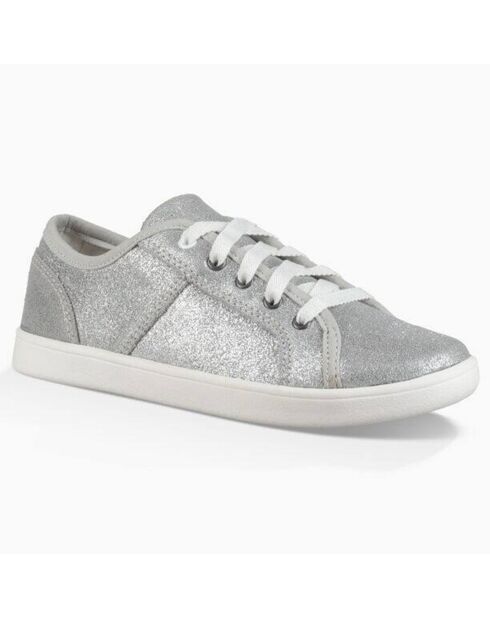 Sneakers en Cuir métallisé Irvin argentées