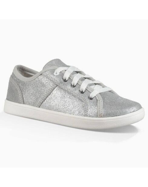 Sneakers en Cuir métallisé Irvin argentées