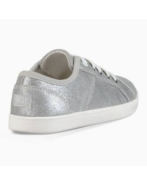 Sneakers en Cuir métallisé Irvin argentées