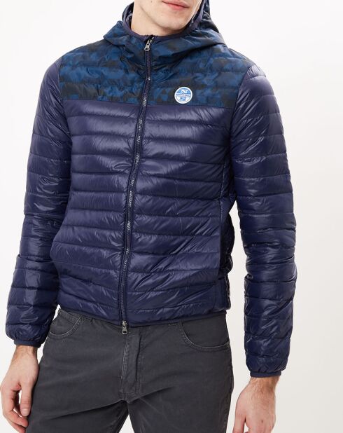 Doudoune à capuche Super Light bleu marine