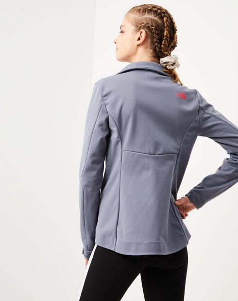 Veste zippée Tech W Inlux Softshell gris/bleu