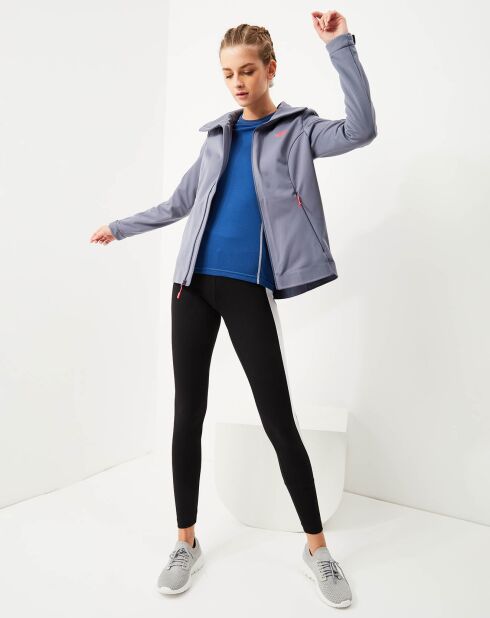 Veste zippée Tech W Inlux Softshell gris/bleu