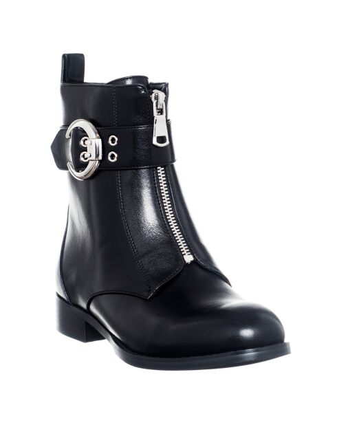 Boots en Cuir Bike noires