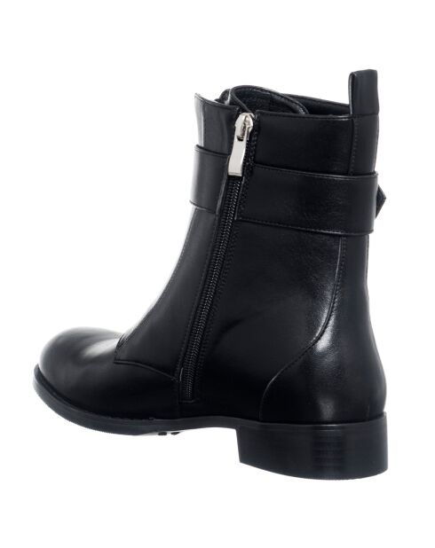 Boots en Cuir Bike noires