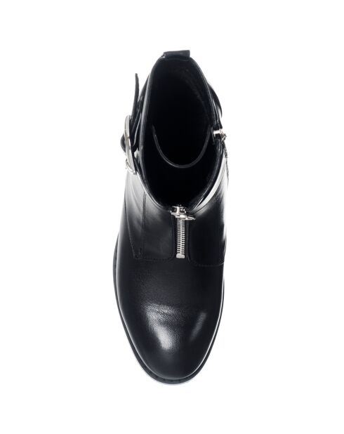 Boots en Cuir Bike noires