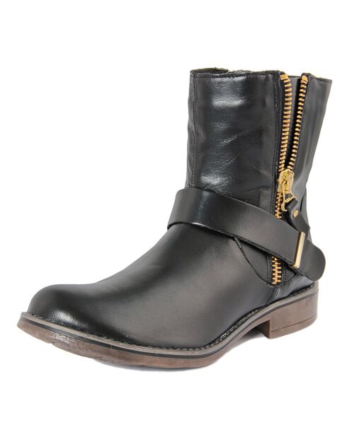Boots en Cuir Maiorca noires