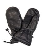 Mouffles de ski en Cuir Gannet noires