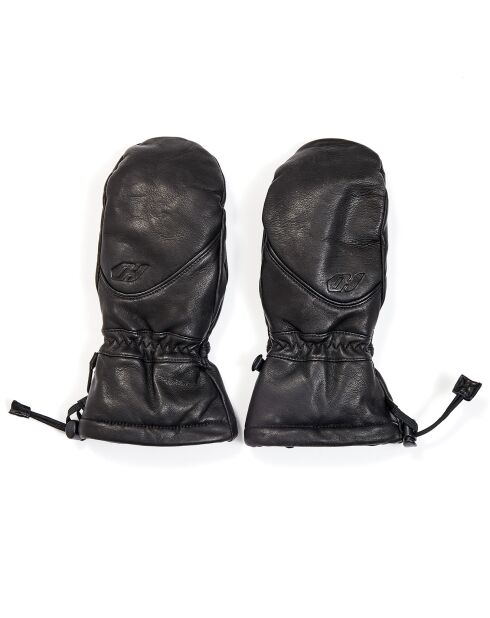 Mouffles de ski en Cuir Gannet noires