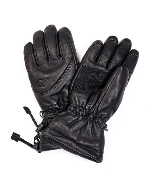 Gants de ski en Cuir Gannet noirs