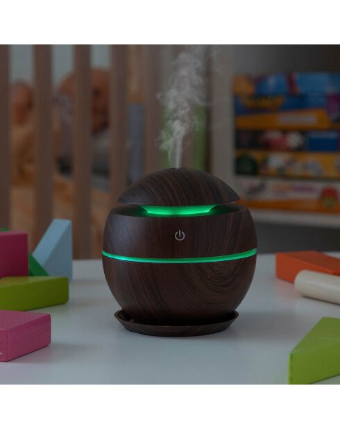 Diffuseur d'arôme mini humidificateur innovagoods noyer foncé