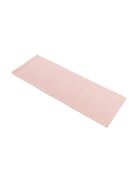 Tapis de yoga Jumat en jute beige/rose - 61x173 cm