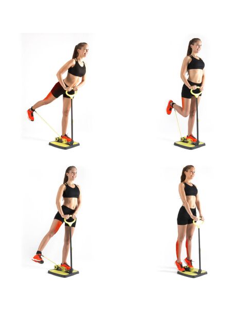 Plateforme de fitness pour fessiers et jambes - avec guide d'exercice